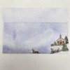 Lang One LANG Petite Linen Glitter Christmas Card & Stamp