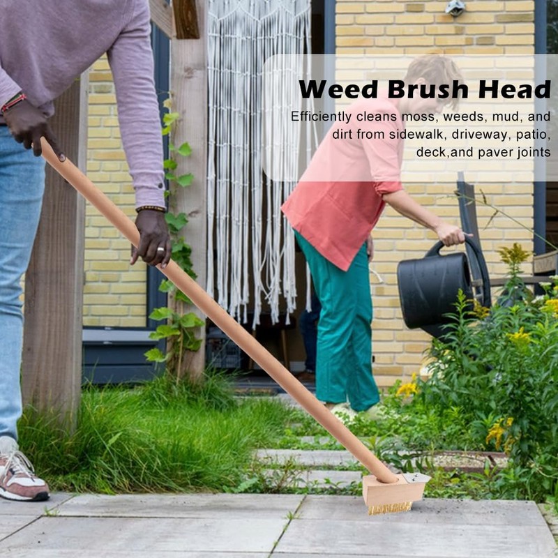 YBENWL ​​5-Pack Weed Brush Head with Durable Steel Bristles, Manual