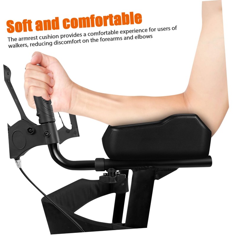 Baluue Senior Walker Accessory Upright Walker Elbow Pad Soft Forearm