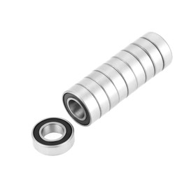 Sonew 20 Pieces 688-2RS Ball Bearings, Bearing Steel and Rubber Sealed Deep Groove Ball Bearings Deep Groove Ball Bearing for Motor (8 x 16 x 5 mm)