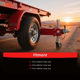 KeleHD K71-127-00 12" x 2" Electric Trailer Brake Shoes Fit for 5200lbs, 6000lbs, 7000lbs Trailer, Brake Shoe Assembly Lining Kit with Springs & Pins Replace K7112700
