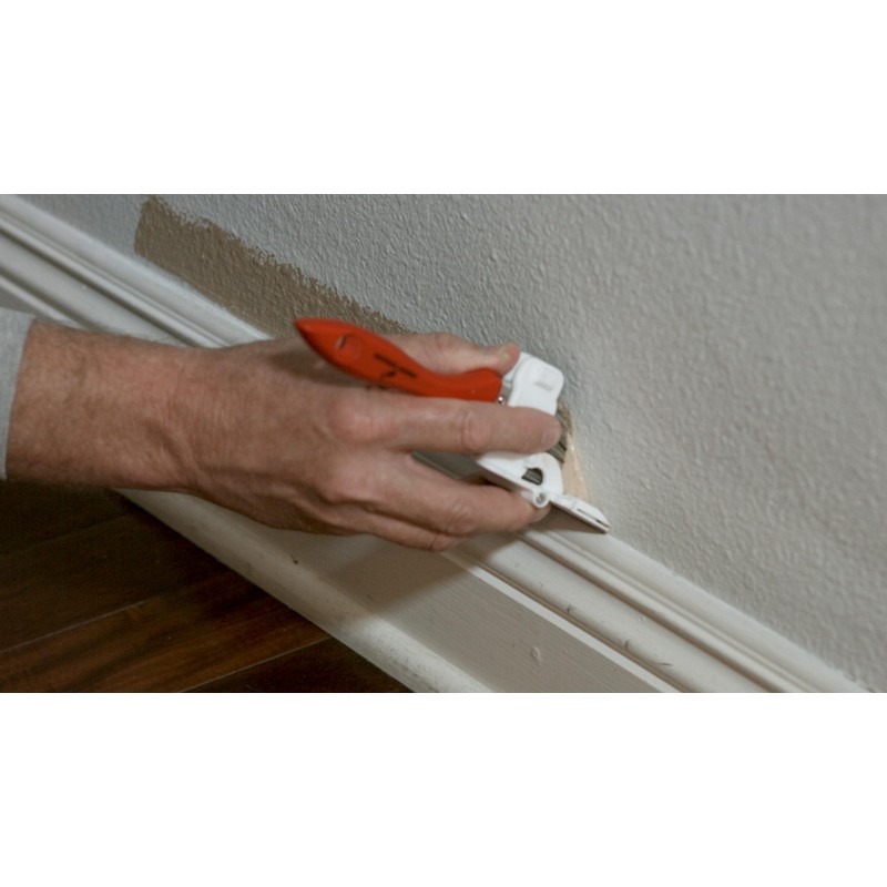 Emery Edger Two Edging Tools for Baseboard Edges, Uneven Trim