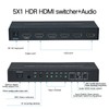 HDR HD Multimedia Interface Sound Extractor 5 Port 18Gbps Sound