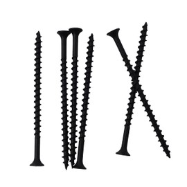 JEGONFRI 70pcs #8 × 3 inch High Hardness Drywall Screws, Black, Coarse Thread, Phillips Drive, Bugle Head, Black Wood Screws, Wood and More (3 in, 70)