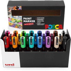 Posca - Paint Marker Art Pens - 1.8-2.5 mm - Deskset Gift Set (PC-5M Desk Set of 23)