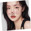 FOMIYES Cute Bunny Face Stickers for Easter Celebrations Temporary Animal