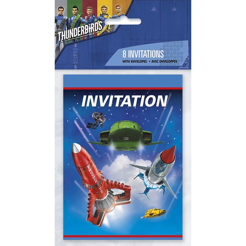 Unique Party 48934 CiTV Foldover Invitations | Paper | Thunderbirds