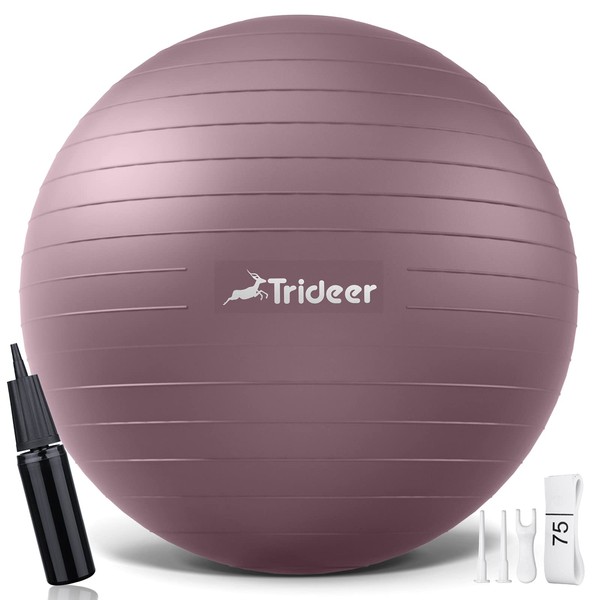 Trideer Yoga Ball - Exercise Ball for Workout pilates Stability
