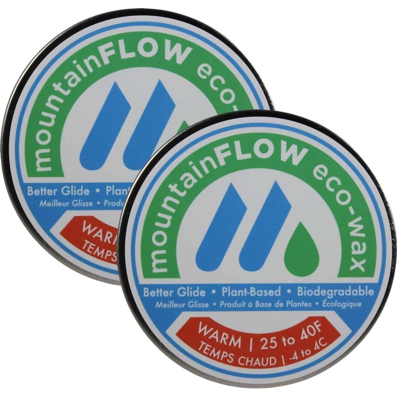 mountainFLOW Plant-Based, Biodegradable, Petroleum Free Ski/Snowboard Hot Rub-On Quick Wax,
