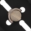 1/4in Camera Mounting Base Plate Aluminum Alloy 15mm Diameter DSLR