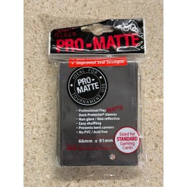 Ultra Pro Standard Pro-Matte Non-Glare Card Sleeves Black 50ct New