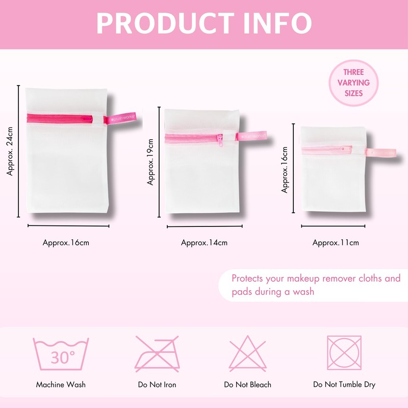 Brushworks Beauty Wash Bag Set - 3 Pack