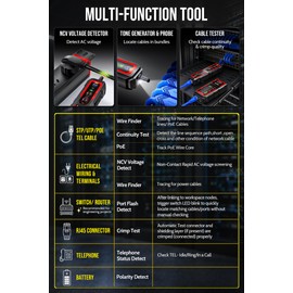 AMPCOM Tone Generator & Probe Kit, Rechargeable Wire Tracer Network Tester