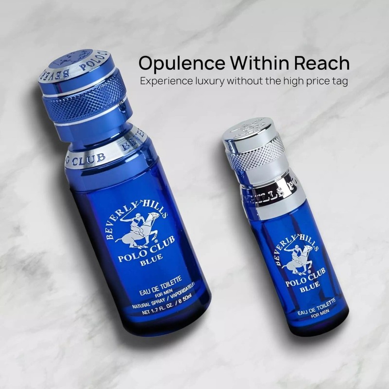 Beverly Hills Polo Club Blue 2.5oz + Travel Spray For