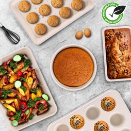 NutriChef 13-inch Ceramic Wide Baking Pan, Non-Stick Coated Layer Surface, Great for Food Preparation, Serving, Pastry Dessert Baking, Used for Model Number NCBK6CT5 and NCBK6CT5.5