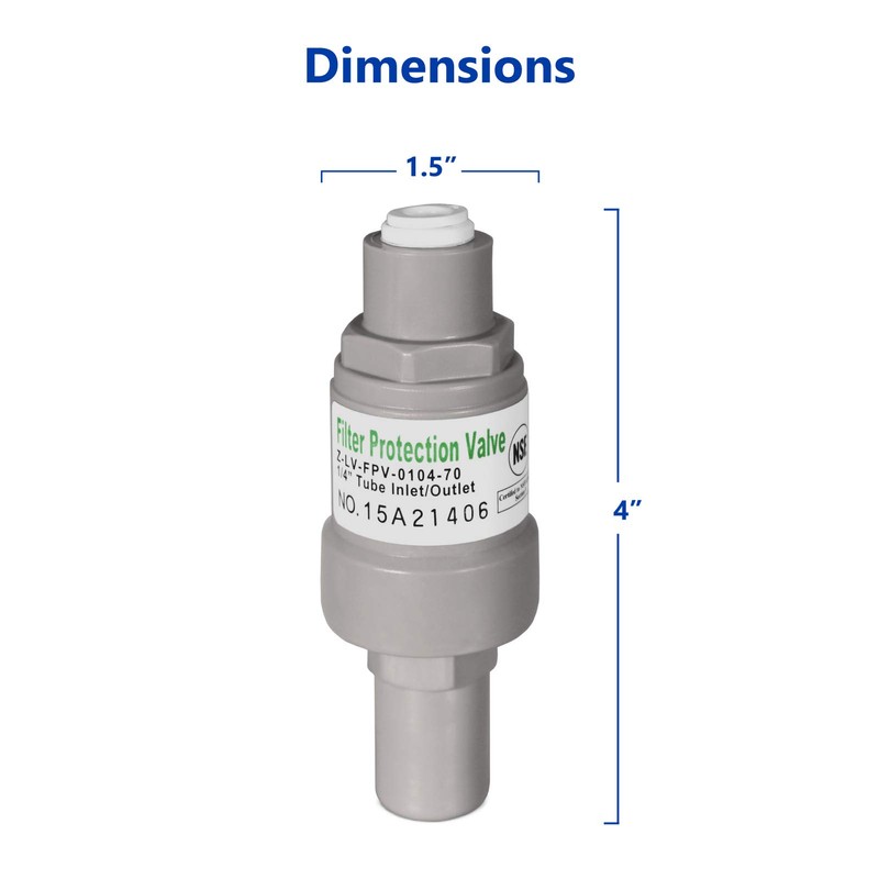 Water Pressure Regulator – for Reverse Osmosis Filtration Systems, Water