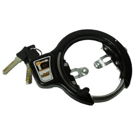 Captain Stag Y-4489 Off Circle Lock Slide Key Φ0.5 inches (13 mm), Black