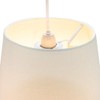 Traditional 12 Inch Cream Linen Fabric Drum Table/Pendant Lampshade 60w