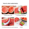 Stainless Steel Watermelon Cutter, Sharp Blade Knife Kitchen Tool Fruit