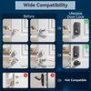 Ulecoce Fingerprint Keypad Deadbolt with Handle Set, Keyless Entry Door