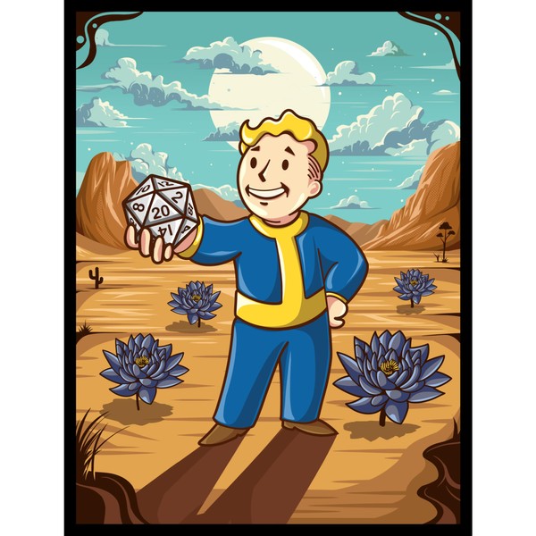 MTG (Vault Boy) 100ct Matte TCG Art Card Sleeves by