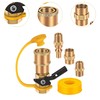 Milageto Propane Quick Connect Adapter Kit Replacement, for Propane Hose