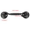 INIRET 2 Packs 4”Barn Door Latches，Matte Black Heavy Duty Solid