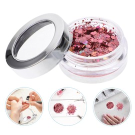 Ipetboom Hexagon Glitter Sequins for Nail Art 2 Bottles of Shimmering Decorative Confetti for DIY Crafts and Party Supplies for Manicure and Cosplay