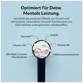 Protein Works - Creatine 360, Kognitiver Klarheitskomplex mit CoQ10, Aquamin™ & Kreatin-Monohydrat, Verbessert die Konzentration, Zellunterstützung, Berry Burst, 60 Portionen, 300g