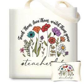 Best Teacher Christmas Gifts for Women,Teacher Appreciation Gifts, Teacher Tote Bags,Thank You Gifts for New Teacher
