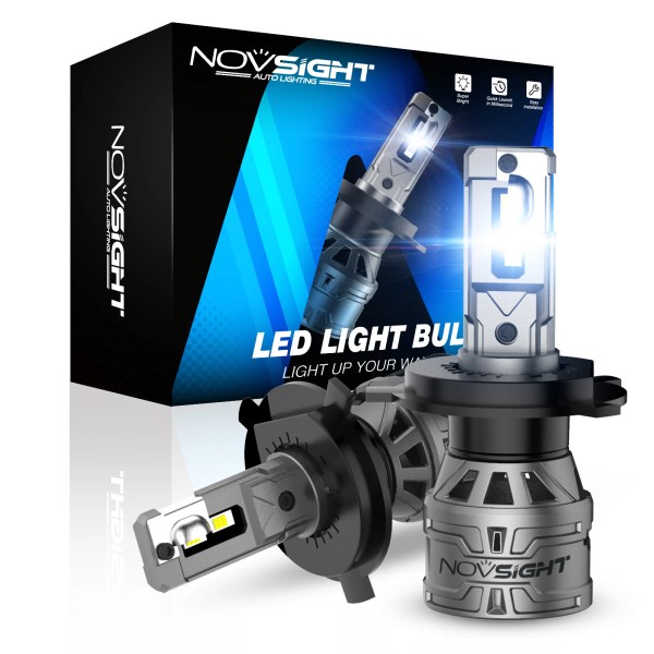 NOVSIGHT H4 LED Headlight Conversion Bulbs Kit H/Low Beams 13000LM