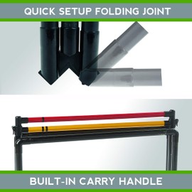 Franklin Sports Ladder Ball Set - Golf Toss Set Includes 2 Ladder Ball Targets with Weighted Base and 6 Bolas, One Size (53100)