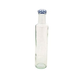 Kilner Round Dressing Bottle, Clear, 250 ml, White, Round Dressing Bottle 250ml