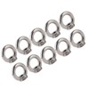 10Pcs Lifting Eye Nut Stainless Steel Ring Shape Fastener Tools