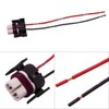 HUIQIAODS H11 H8 Ceramic Wiring Harness Female Adapter Socket Connector