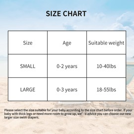 ALVABABY - Pañales de natación para bebés y niños pequeños, tamaño único, reutilizables, ajustables, regalos para baby shower (peces de dibujos animados, pequeños, paquete de 2)