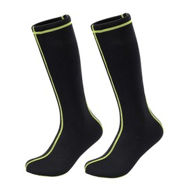 TINAYAUE Unisex Extra Long Wetsuit Stocking Neoprene Diving Long Socks Thermal Snorkeling Surfing Water Sports Legging Foot & Leg Protection Scuba Socks for Swimming Sailing Kayaking