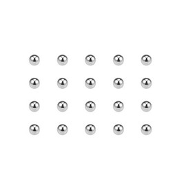 sourcing map Precision Balls, 8.5 mm, Solid Chrome Steel, G10 for Ball Bearings, Key Fob Wheel, Pack of 50