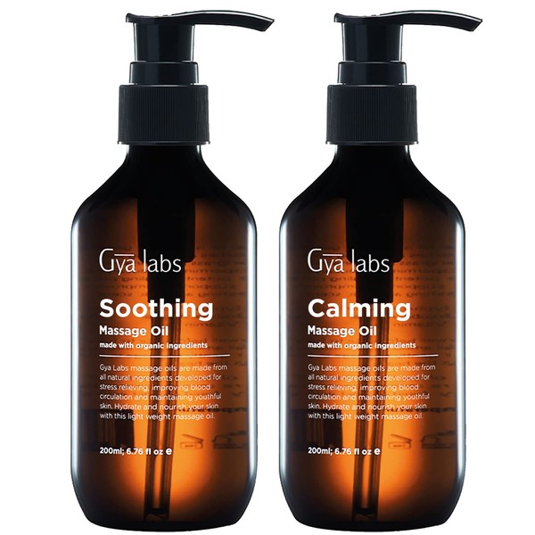 Gya Labs Soothing Massage Oil for Sore Muscles & Calming