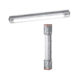 OSRAM LED-Feuchtraumleuchte, 1x7W, neutralweiß 4000K, 700lm, IP65, staub- und spritzwassergeschützt, für Keller und Garagen