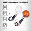 AWSZH Universal Motorcycle Rear Turn Signal Indicator Light Compatible with