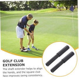 Toddmomy 2 Pcs Club Extension Driver Fairway Extender Graphite Shaft Extender Putter Extension Rod Golfing Accessories Graphite Shaft Extender Sticks Golfs Club Grips Accessories Black Pp