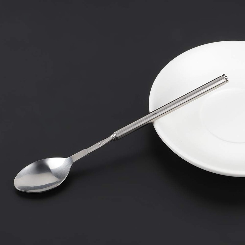 Stainless Steel Telescopic Spoon, Cooking Spoon Serving Spoons Long Handle