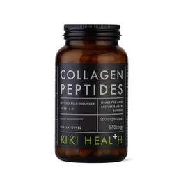 KIKI Health Bovine Collagen Peptides Capsules | 100% Hydrolyzed Supplement for Healthy Skin, Nails, Hair, Bones & Joints | Pure Unflavored Paleo & Keto-Friendly Supplements – 150 Vegicaps