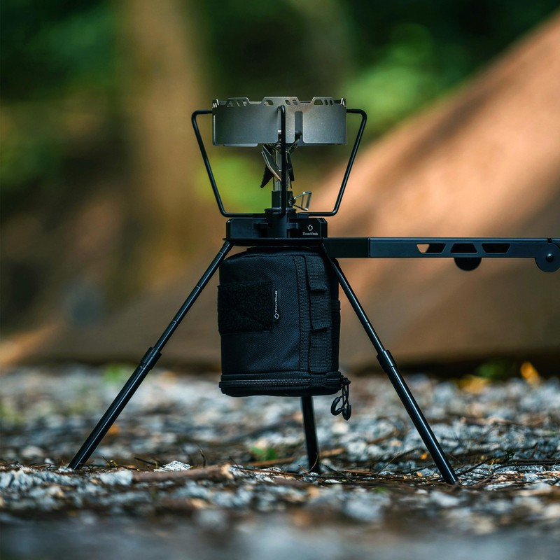 Thous Winds Camping Stove Stand, Backpacking Campfire Tripod with Upper