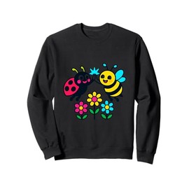 Pollinator Patrol Crew! Cute Bee & Ladybug Kids Ages 6 to 10 Sweatshirt