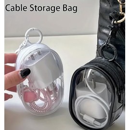 Portable Charger Cord Organizer Pouch – Compact Tech Accessories Case for Cables, Chargers, and Earphones – Travel-Friendly and Durable