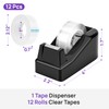 JEFURE Desktop Tape Dispenser, Lightweight Tape Holder with 12 Rolls