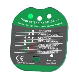 ZenEarth Outlet Tester for Grounding & Earthing Products — Simple Ground & Wiring Fault Detector for Safe Wellness.