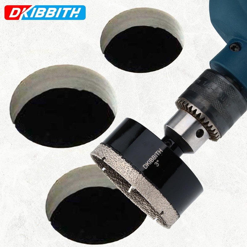 3" Diamond Hole-Saw Bits with Pilot Drill Bit 3 in
